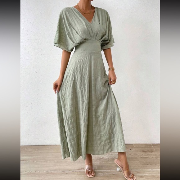 Boho batwing sleeve A line dress - Picture 4 of 6